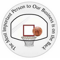 Basketball Goal Photo Hand Mirror (2.5" Diameter)